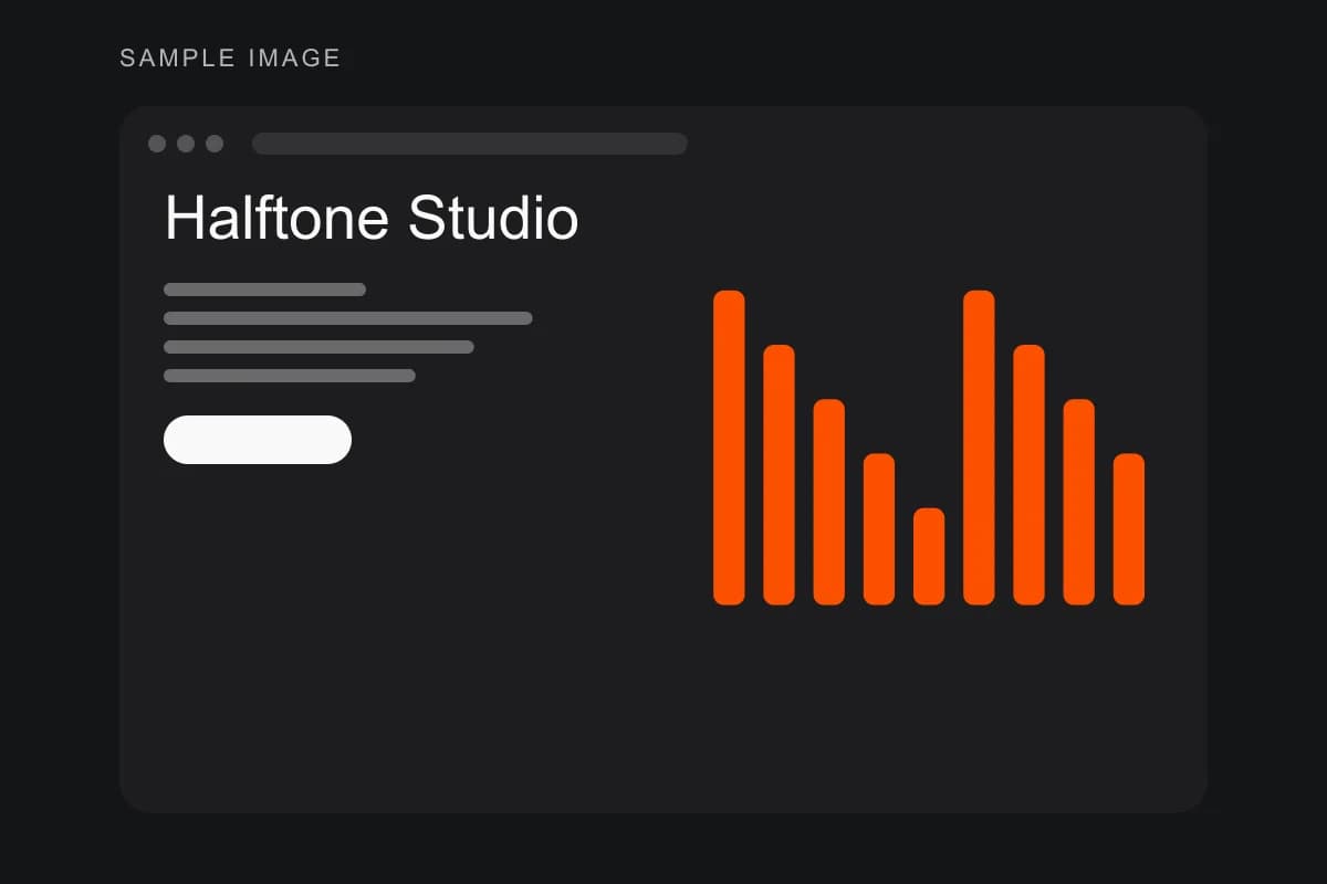 Placeholder screen 3 of Halftone Studio